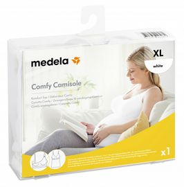 Medela Medela Zwangerschaps- En Voedingstop Wit Maat Xl