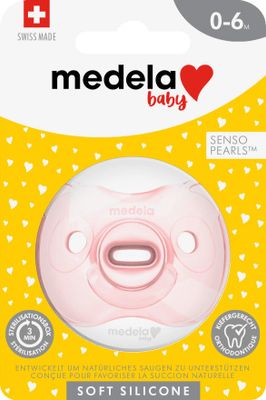 Medela Baby Fopspeen Soft Silicone 0-6m Soft Pink - Uno Stuk