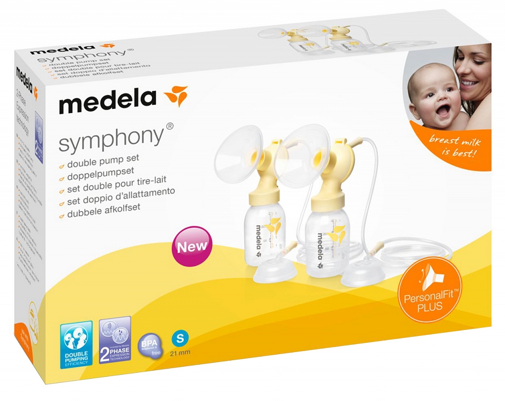 Medela Symphony Dubbele Afkolfset - Maat S 21mm Set Medela Symphony Dubbele Afkolfset - Maat S 21mm Set