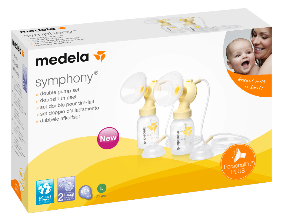 Medela Symphony Dubbele Afkolfset - Maat L 27mm Set Medela Symphony Dubbele Afkolfset - Maat L 27mm Set