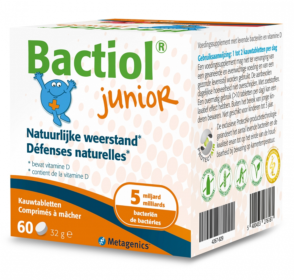 Metagenics Bactiol Junior Kauwtabletten