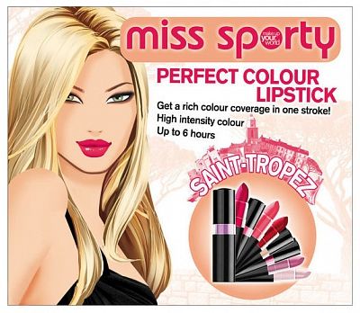 Miss Sporty Perfect Colour Lipstick 058 Malaga Stuk