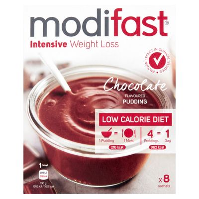 Modifast Intensive Pudding Chocolade 8x55gr