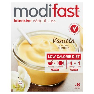 Modifast Intensive Pudding Vanille 8x55gr