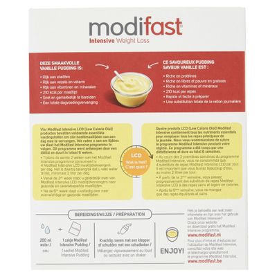 Modifast Intensive Pudding Vanille 8x55gr