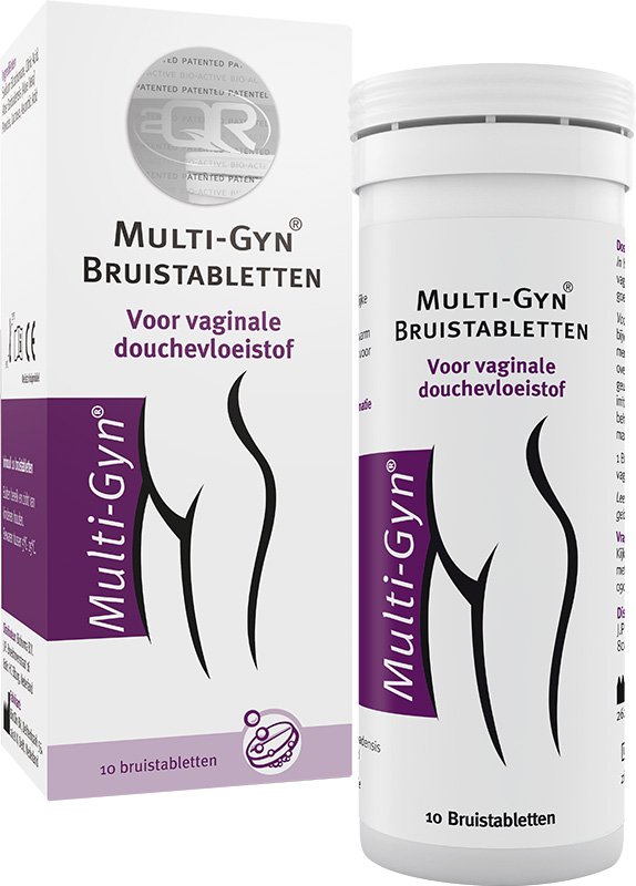 Multi-Gyn Bruistabletten voor vaginale douchevloeistof Bruistabletten 10tabl