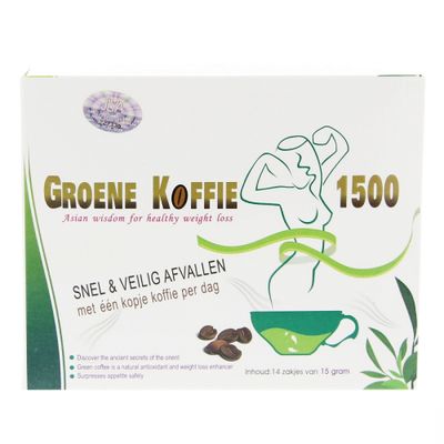 Natusor Green Coffee Groene Koffie 1500mg 14zakjes