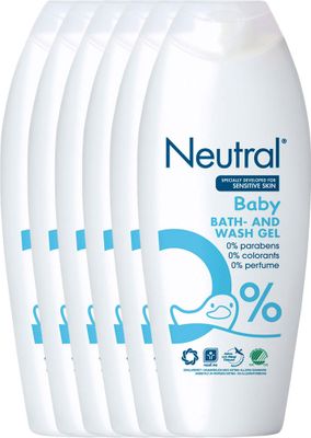 Neutral Baby Wasgel Parfumvrij Voordeelverpakking 6x250ml