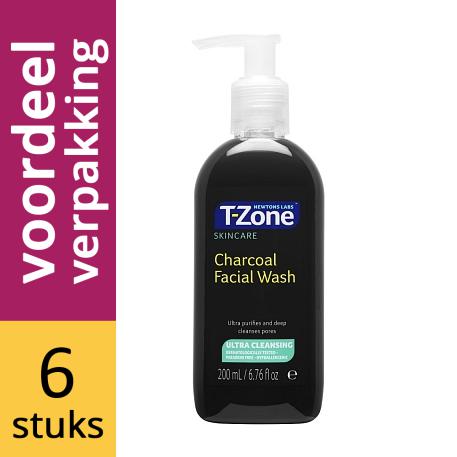 Newtons Labs T-zone Charcoal Facial Wash 6x200ml
