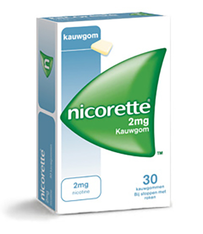 Nicorette kauwgom menthol mint 2mg