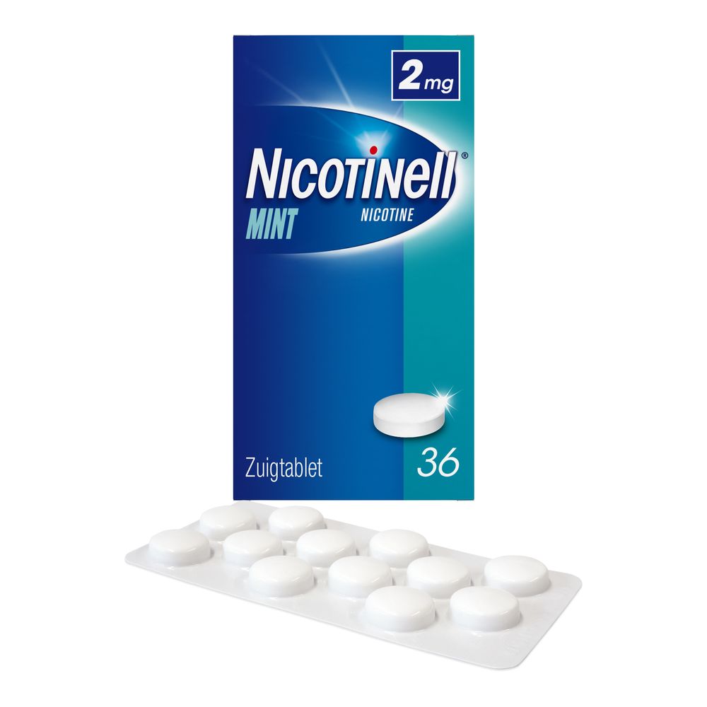Nicotinell zuigtablet mint 2mg Nicotinell zuigtablet mint 2mg