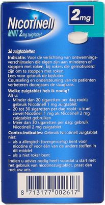 Nicotinell zuigtablet mint 2mg 96stuks