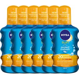 Nivea Nivea Sun Protect & Refresh Verfrissende Transparante Spray Factor(spf)20 Voordeelverpakking Nivea Sun Protect & Refresh Verfrissende Transparante Spray Factor(spf)20