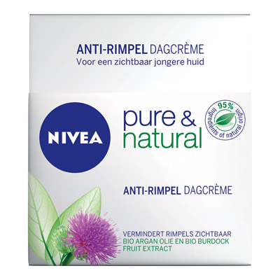 Nivea Dagcreme Pure en Natural Anti-age 50ml Nivea Dagcreme Pure en Natural Anti-age 50ml