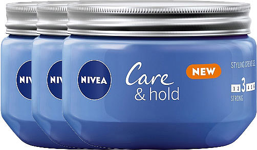 Nivea Care en Hold Styling Creme Gel 3 Strong Voordeelverpakking 3x150ml Nivea Care en Hold Styling Creme Gel 3 Strong Voordeelverpakking 3x150ml