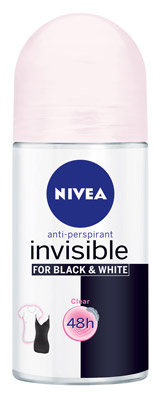 Nivea Deodorant Roller Invisible For Black en White 50ml