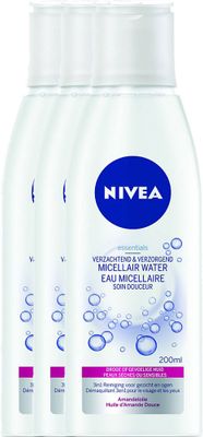 Nivea Micellair Water Verzachtend En Verzorgend 3in1 Voordeelverpakking 3x200ml