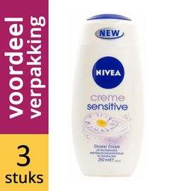 Nivea Nivea Shower Creme Sensitive Voordeelverpakking Nivea Douchegel Creme Sensitive