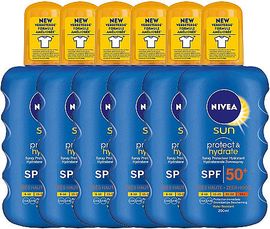 Nivea Nivea Sun Protect &amp; Hydrate Zonnespray Factor(spf)50+ Voordeelverpakking Nivea Sun Protect & Hydrate Zonnespray Factor(spf)50+