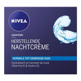 Nivea Nivea Essentials Nachtcrème Herstellend Normale tot Gemengde Huid
