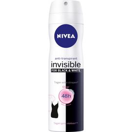 Nivea Nivea Deodorant Spray Invisible For Black & White Clear