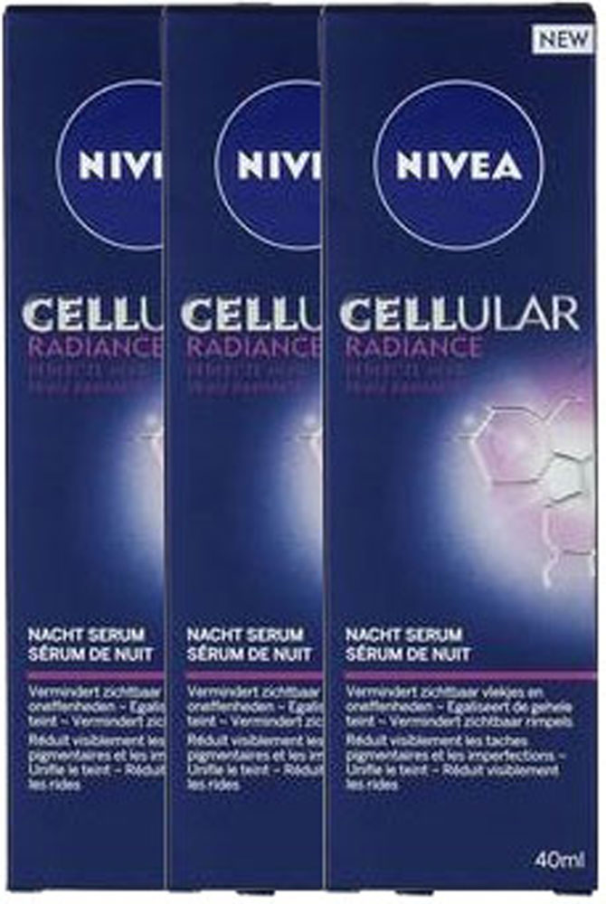 Nivea Cellular Radiance Nacht Serum Voordeelverpakking 3x40ml