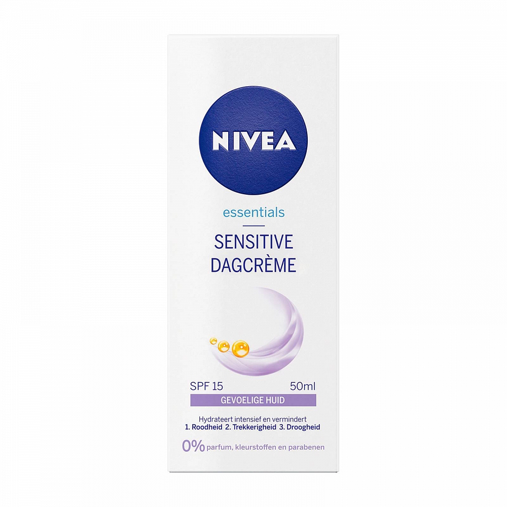 Nivea Essentials Sensitief Dagcrme SPF15 50ml