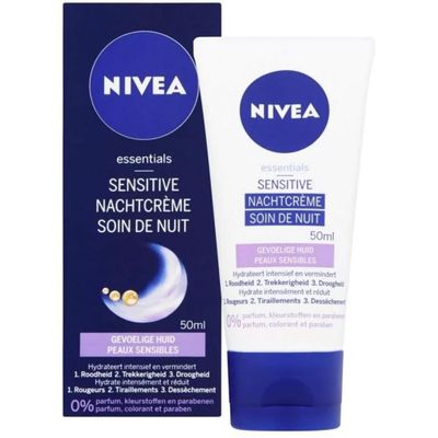 Nivea Essentials Nachtcreme Sensitive 50ml