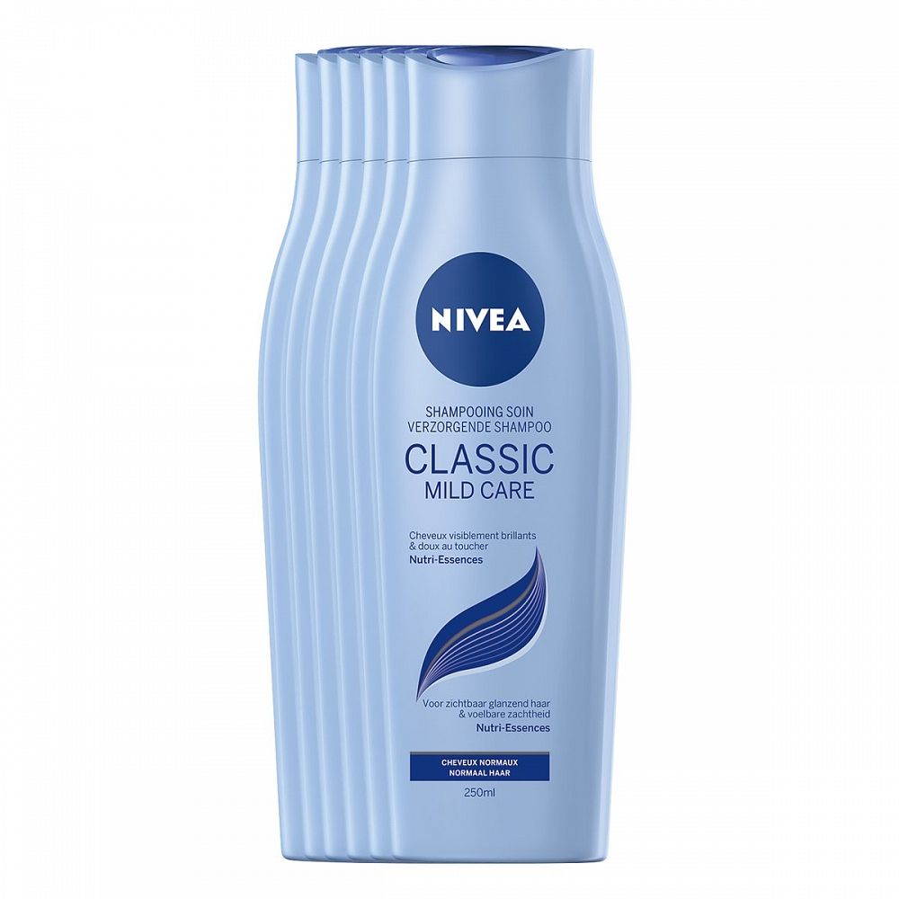 Nivea Shampoo Classic Care Voordeelverpakking 6x250ml