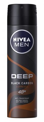 Nivea Men Deodorant Deospray Deep Black Carbon & Espresso 150ml
