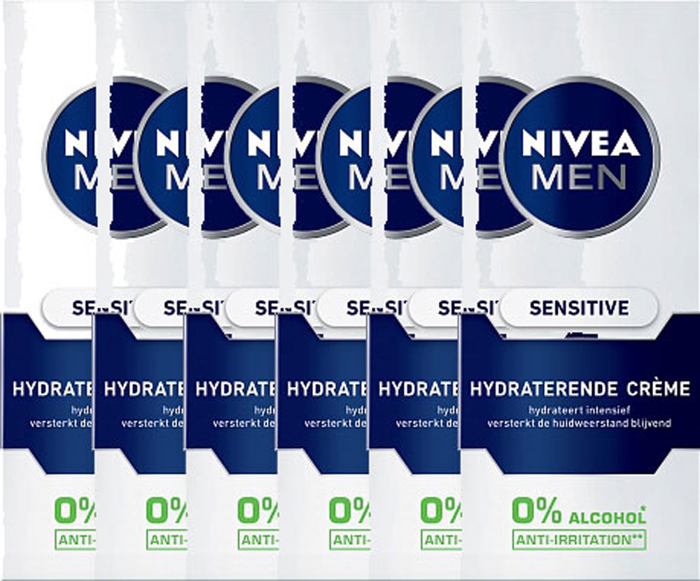 Nivea Men Sensitive Gezichtscreme Voordeelverpakking 6x75ml