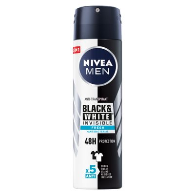 Nivea Men Deodorant Deospray Black And White Fresh 150ml
