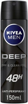 Nivea Men Deodorant Deospray Deep Black Charcoal 150ml