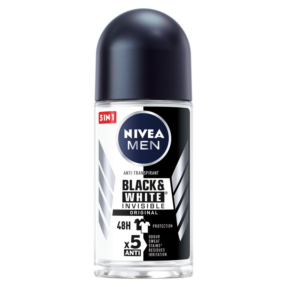 Nivea Men Deodorant Deoroller Black en White Original 50ml