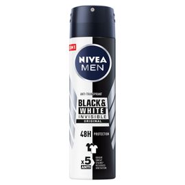 Nivea Men Nivea Men Deodorant Deospray Invisible Black And White
