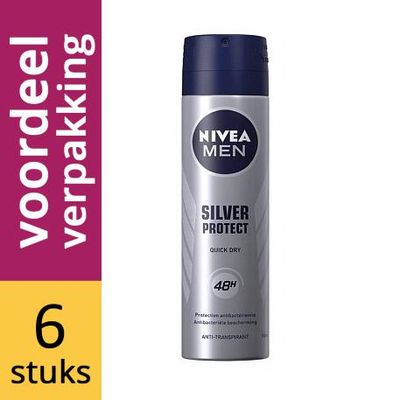 Nivea Men Deodorant Quick Dry Voordeelverpakking 6x150ml