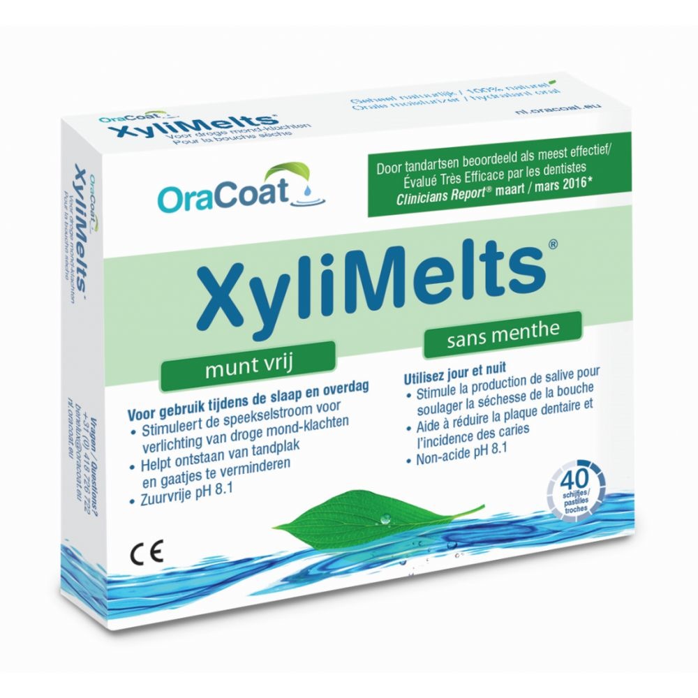 Xylimelts Munt Vrij 40stuks Xylimelts Munt Vrij 40stuks