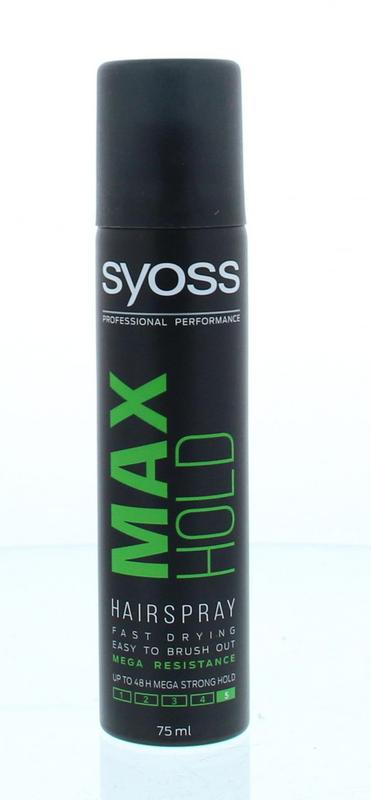 Syoss Max Hold Hairspray 5 Meg Strong Hold 75 ML