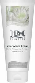 null Zen White Lotus Rice Shower Scrub 200 Ml