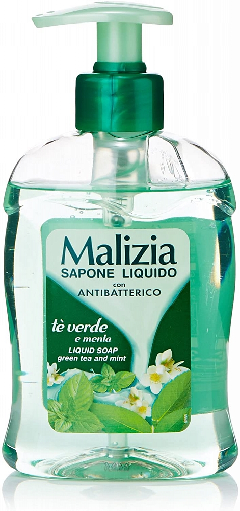 Malizia Groene Thee en Munt Vloeibare Handzeep Met Pompje 300ml Malizia Groene Thee en Munt Vloeibare Handzeep Met Pompje 300ml