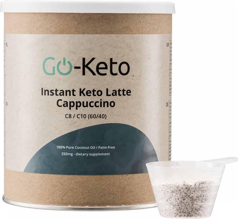 Go-keto Keto Dieet Instant Latte Cappuccino 60/40 Mct