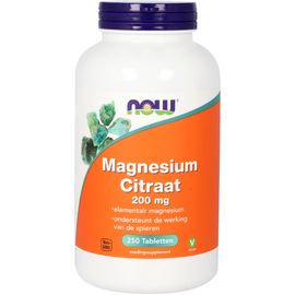 Now Now Magnesium Citraat 200mg