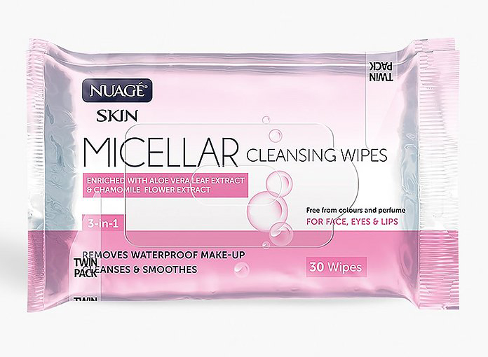 Nuage 3in1 Micellar gezicht reinigings doekjes 60st Nuage 3in1 Micellar gezicht reinigings doekjes 60st