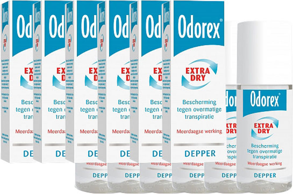 Odorex Extra Dry Deodorant Deodepper Voordeelverpakking 6x50ml