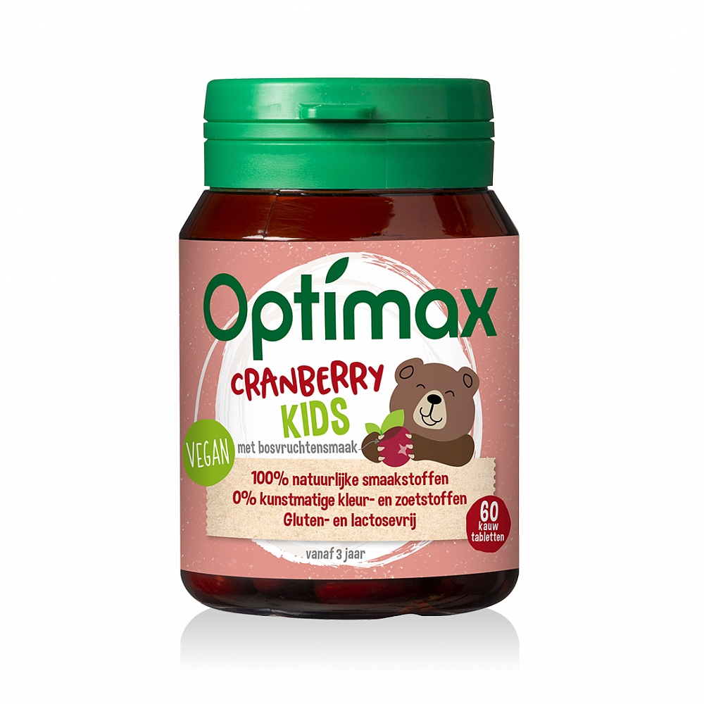 Optimax Kinder Cranberry Kauwtabletten