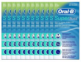 Oral B Oral B Flosdraad Superfloss Regular Mint *bestekoop Voordeelverpakking Oral B Flosdraad Superfloss Regular Mint