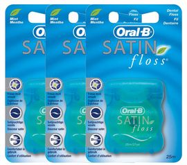 Oral B Oral B Flosdraad Satin Floss Voordeelverpakking Oral B Floss Satin 25-Mtr