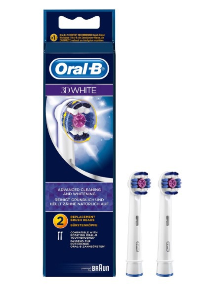Oral B Opzetborstels Eb 18-2 3D White 2stuks