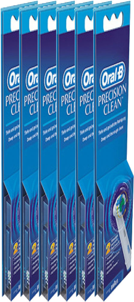Oral B Opzetborstels Eb 17-2 Precision Clean Voordeelverpakking 6x2stuks Oral B Opzetborstels Eb 17-2 Precision Clean Voordeelverpakking 6x2stuks