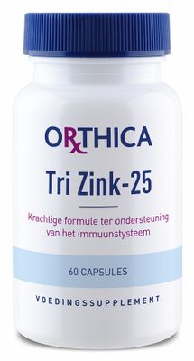 Orthica Tri-zink 25 Capsules 60caps